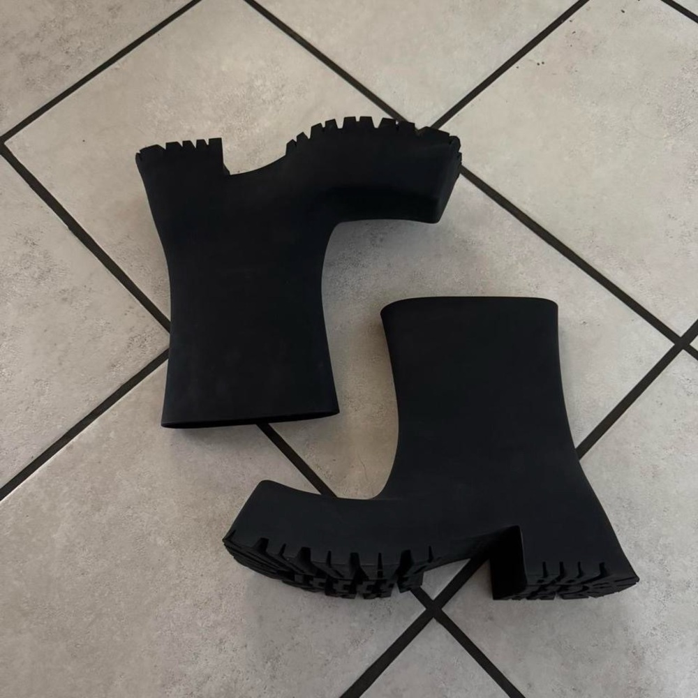 Balenciaga Black Trooper Boots